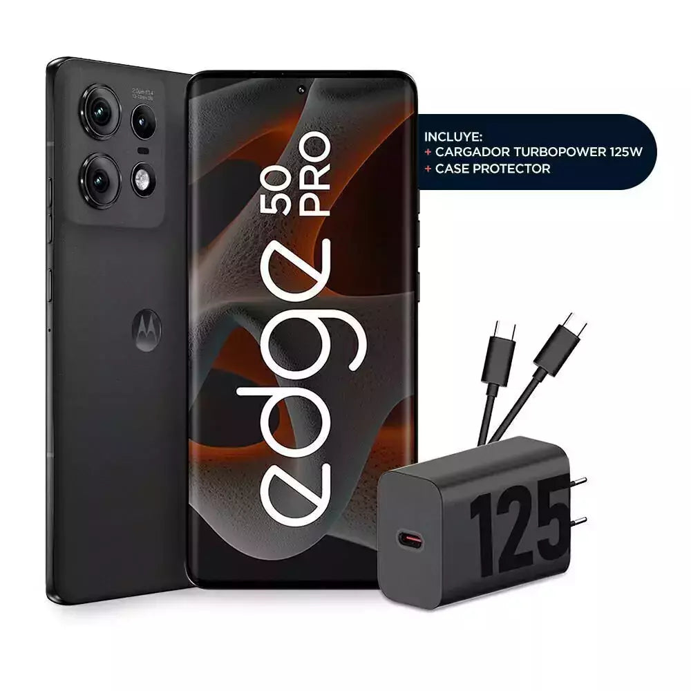MOTOROLA Celular Motorola Edge 50 Pro 512GB 6,67" Negro Eclipse Liberado