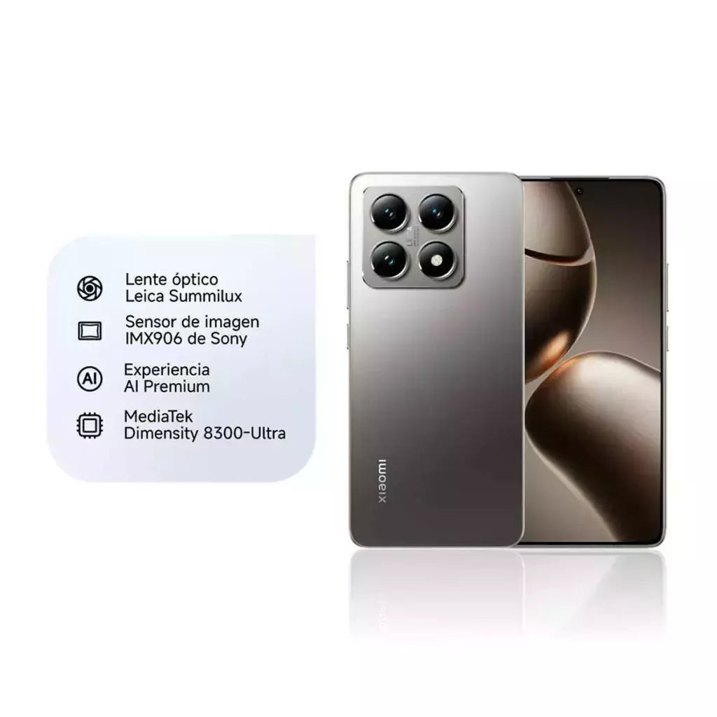 XIAOMI Celular Xiaomi 14T 512GB 6,67" Silver Liberado