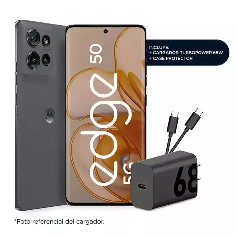 MOTOROLA Celular Motorola Edge 50 5G 256GB 6,67" Gray Liberado