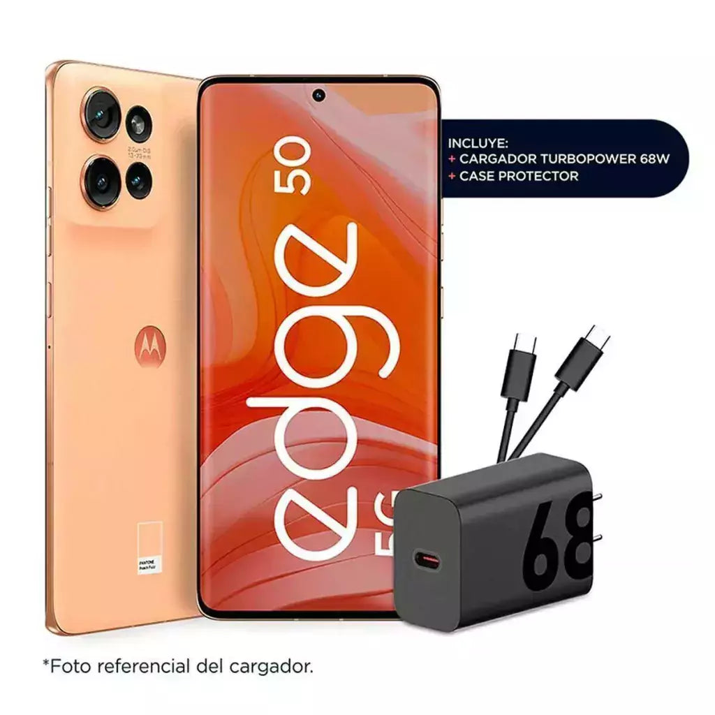 MOTOROLA Celular Motorola Edge 50 5G 256GB 6,67" Peach Fuzz Liberado