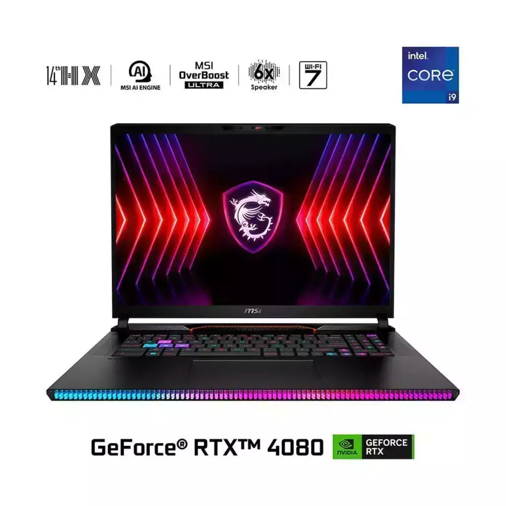 MSI Notebook Gamer MSI Raider GE78 HX 14VHG Core i9 32GB 2TB SSD 16" NVIDIA RTX 4080