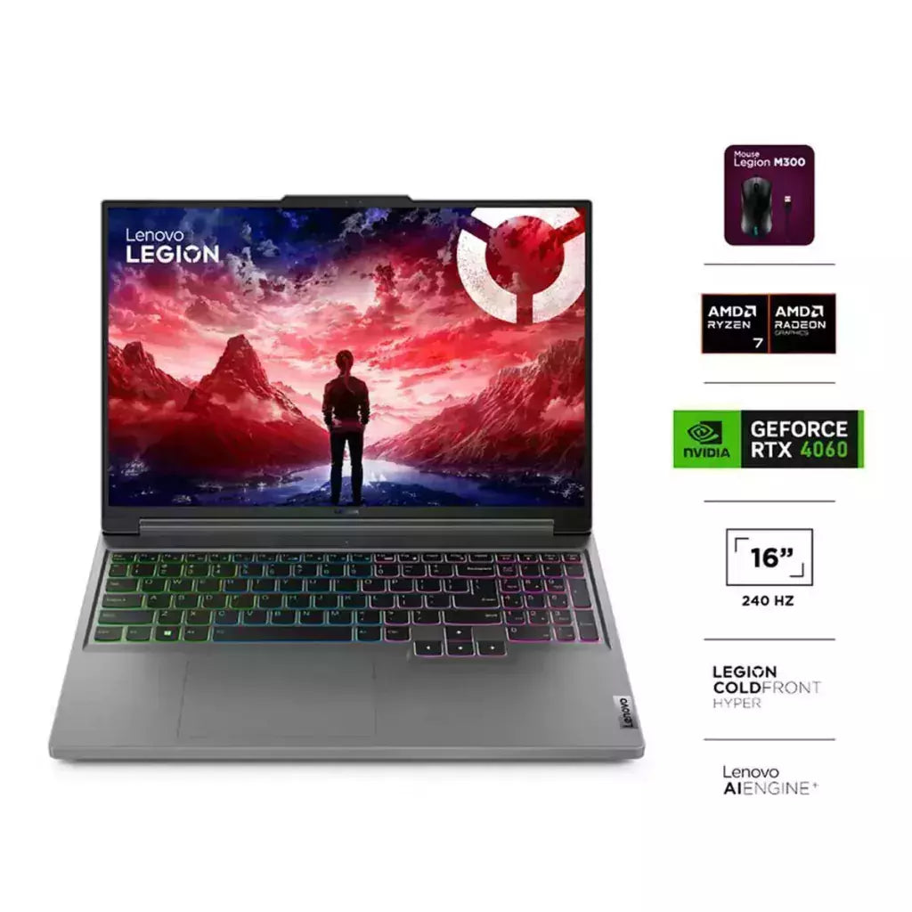 LENOVO Notebook Gamer Lenovo Legion Slim 5 AMD Ryzen 7 16GB 1TB SSD 16" NVIDIA RTX4060