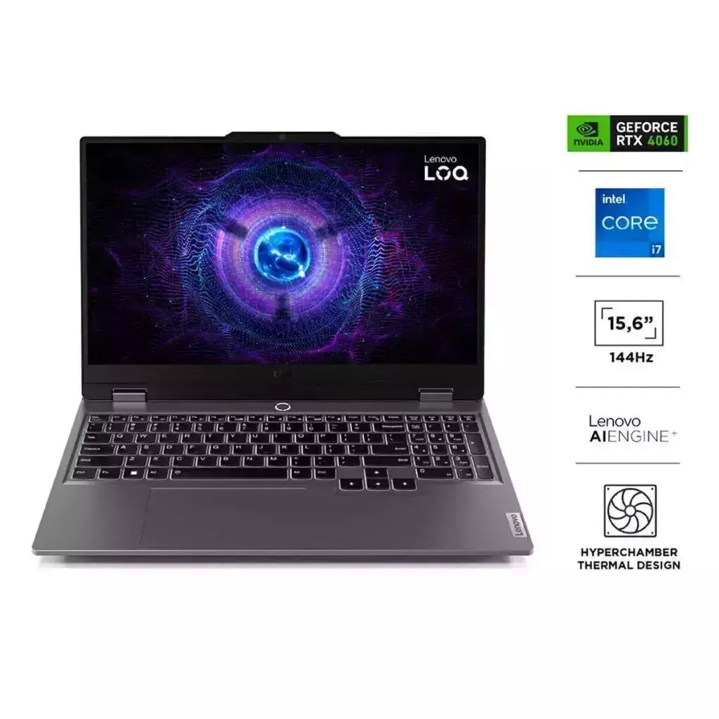 LENOVO Notebook Gamer Lenovo LOQ Core i7 24GB 512GB SSD 15,6" NVIDIA RTX4060