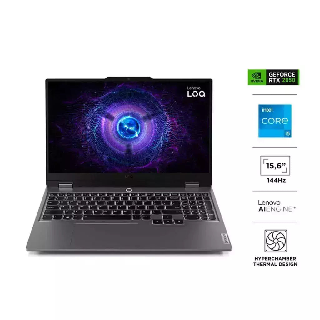 LENOVO Notebook Gamer Lenovo LOQ Core i5 8GB 512GB SSD 15,6" NVIDIA RTX2050