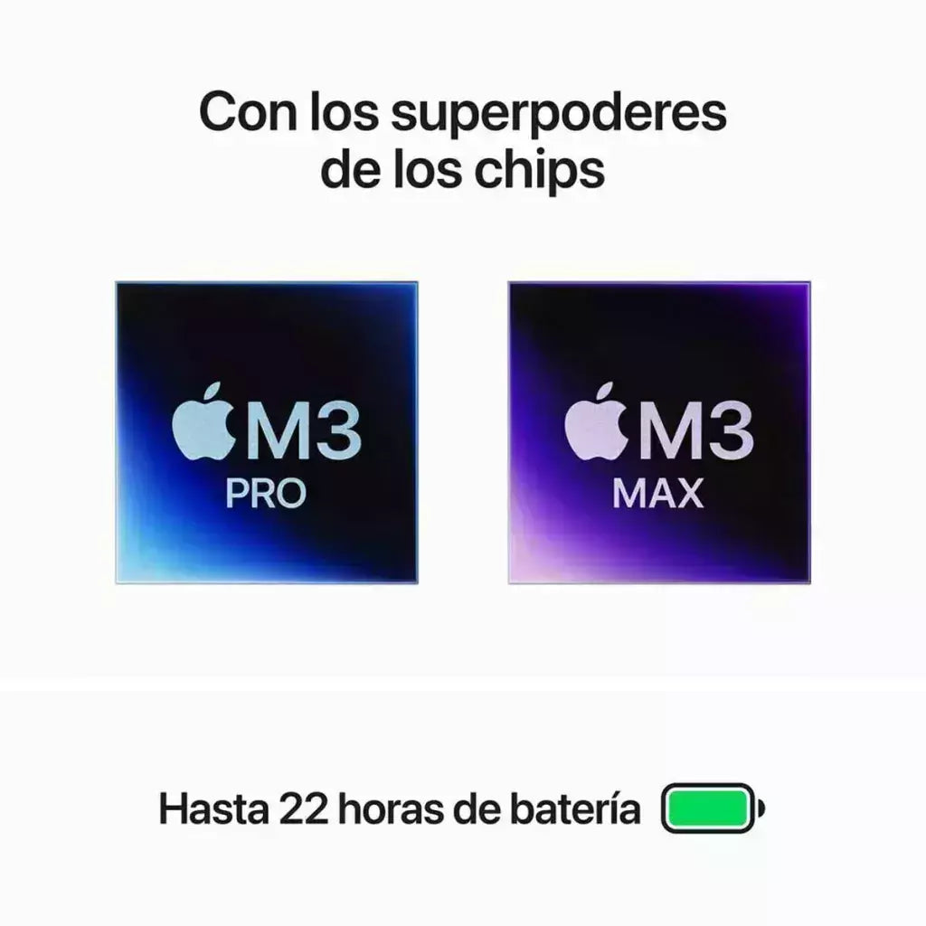 APPLE MacBook Pro Apple Chip M3 Pro 36GB 512GB SSD 16,2" Negro Espacial