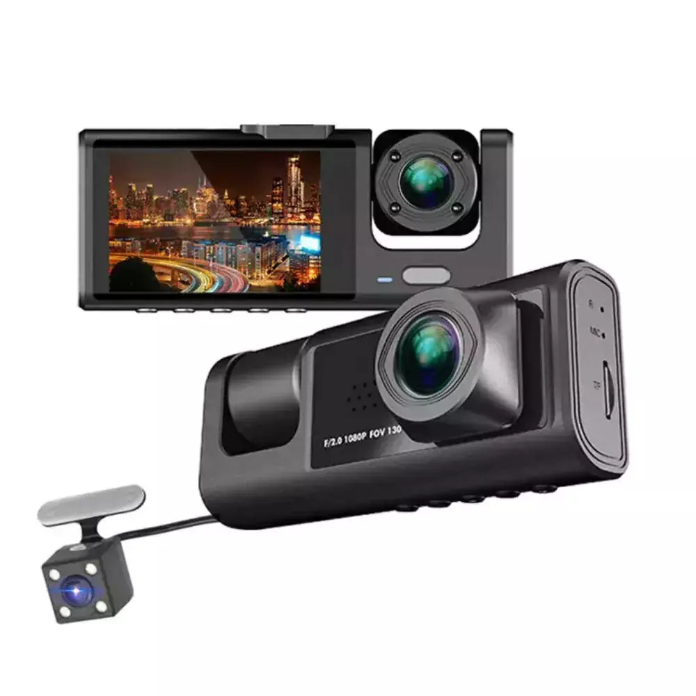LEVO Cámara para Auto Levo D3 Frontal, Interior y Trasera HD