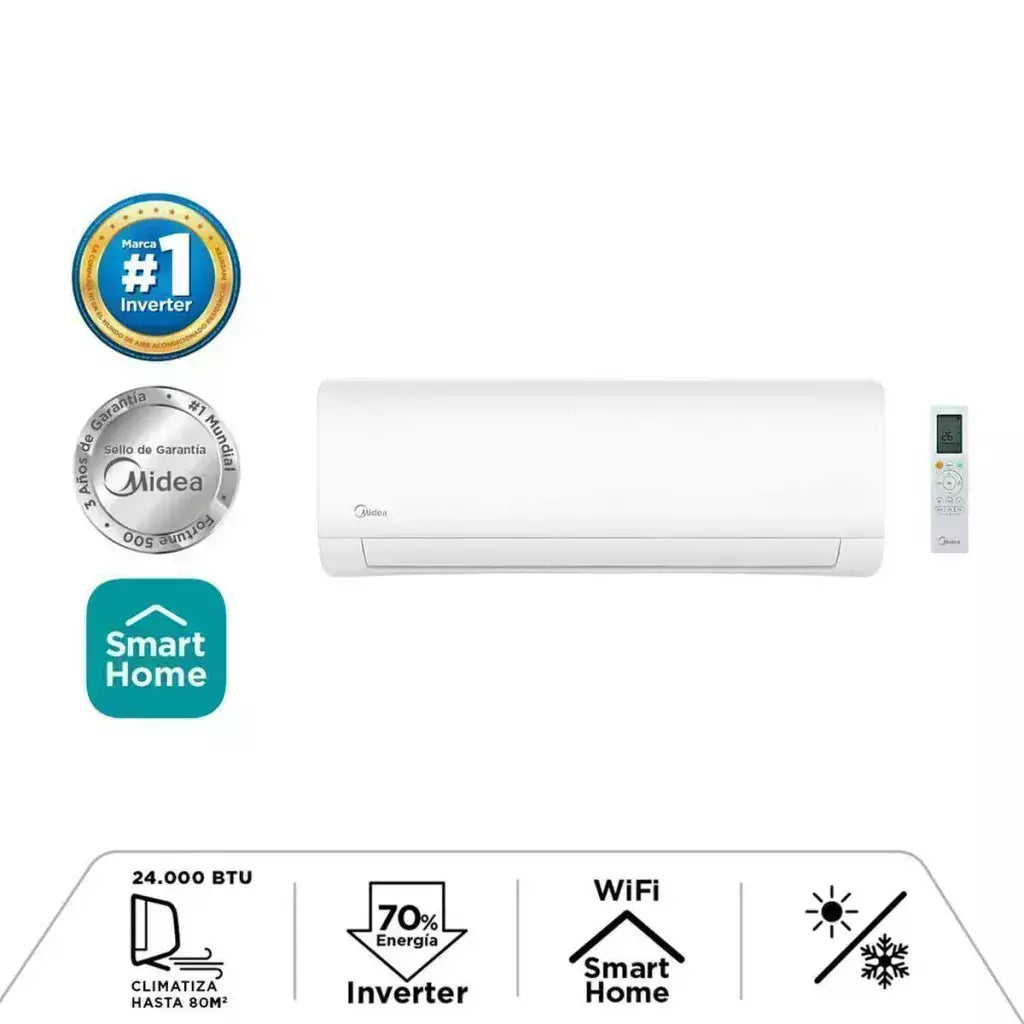 MIDEA Aire Acondicionado Split Midea Xtremedura24K 24000 BTU