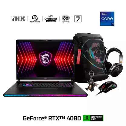 MSI Notebook Gamer MSI Raider GE78 HX 14VHG Core i9 32GB 2TB SSD 16" NVIDIA RTX 4080