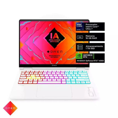 HP Notebook Gamer HP OMEN 14-fb0000la Intel Core Ultra 7 16GB 1TB SSD 14" NVIDIA RTX 4060