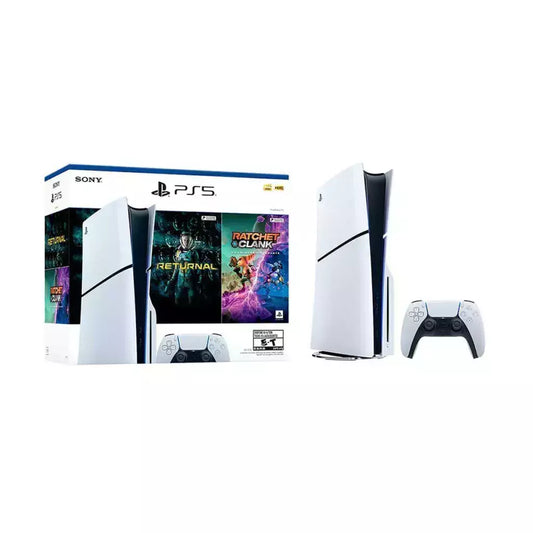 SONY Consola Sony PlayStation 5 Slim con Disco + 2 Juegos + Control