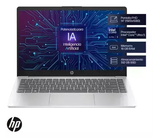 HP Notebook HP 14-ep1000la Intel Core Ultra 5 16GB 512GB SSD 14