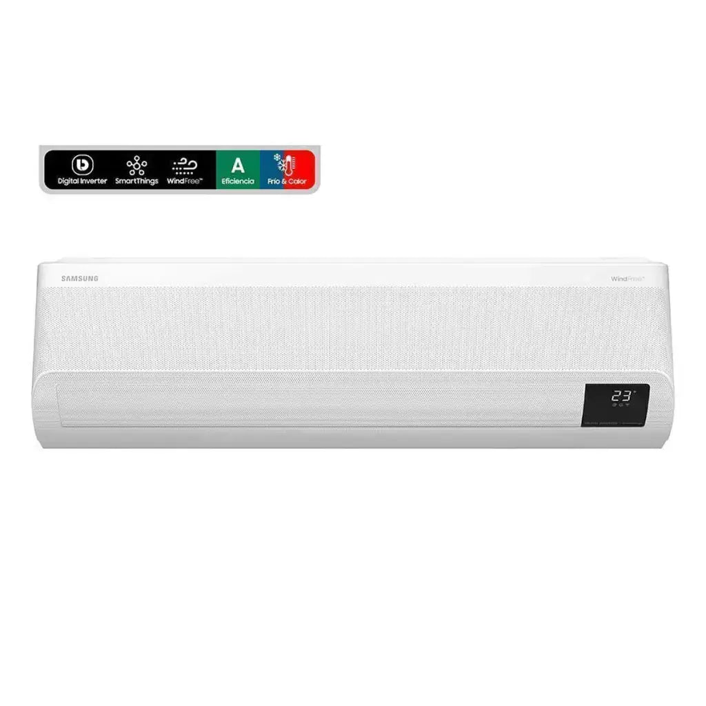 SAMSUNG Aire Acondicionado Samsung AR24BSEAMWK/ZS Wind-Free Inverter 24000 BTU Frío-Calor WiFi