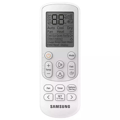SAMSUNG Aire Acondicionado Samsung AR24BSEAMWK/ZS Wind-Free Inverter 24000 BTU Frío-Calor WiFi