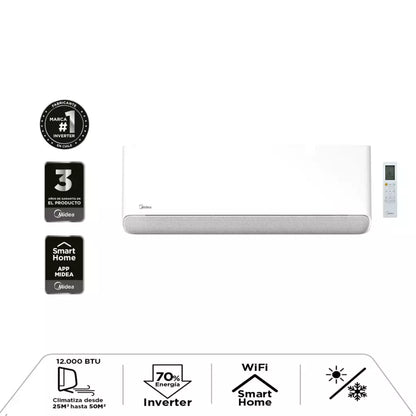 MIDEA Aire Acondicionado Split Midea Breezeless12k 12000 BTU